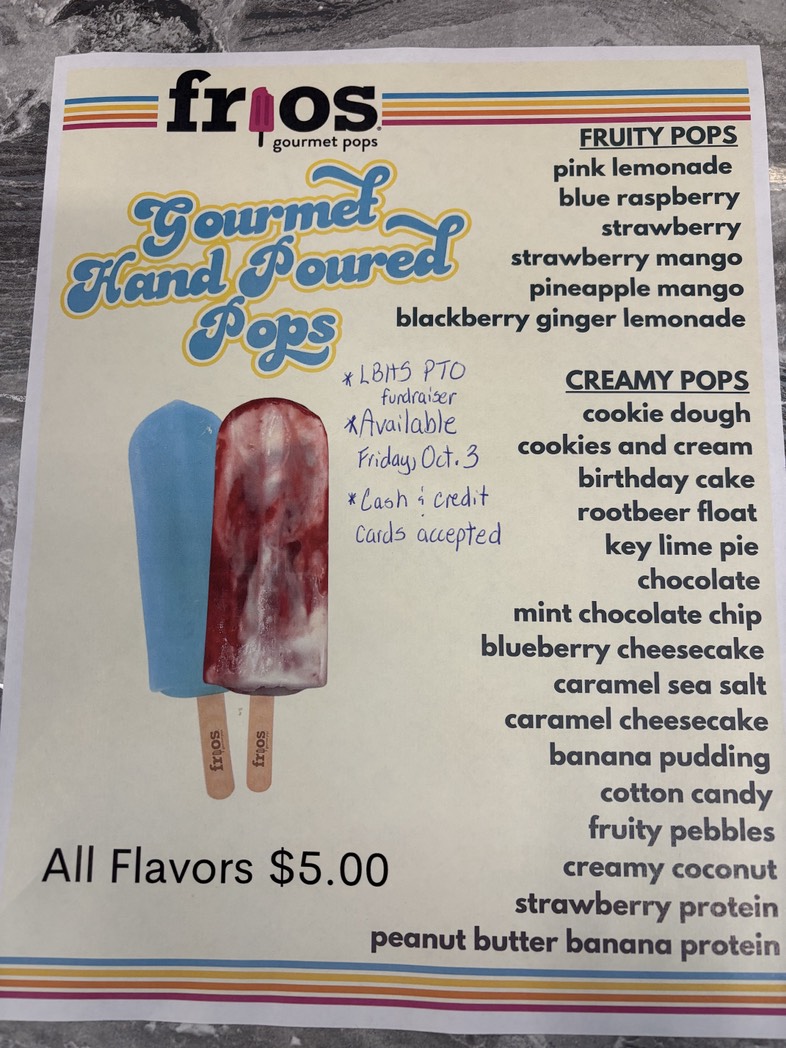 LBHS PTO Fundraiser October 3, 2025